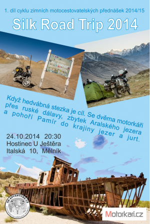 cyklus motocestovatelských přednášek 2014-15