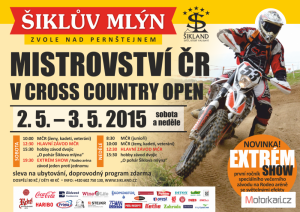 MČR Cross Country Open 2015 a Extrém show
