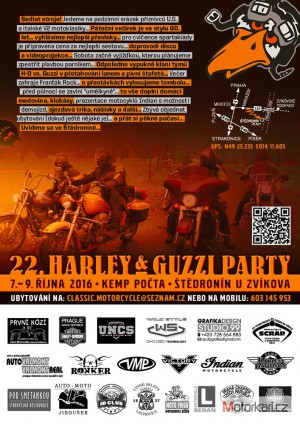 Harley & Guzzi party Lažánky ve Štědroníně ( 22 ročník ).