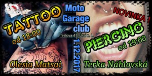 Tattoo a piercing v Moto Garage clubu