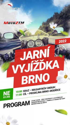 Jarní vyjížďka MotoZem 2022 - Brno
