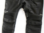 Kožené zkrácené kalhoty café racer - vel. 28, pas 102 cm