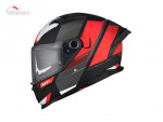 Integrální helma na motorku MT braker chento B5 šedo-červeno