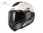 Překlápěcí helma na motorku LS2 FF906 Advant Iron bílo-černá