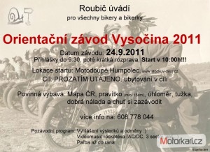 Orientační závod Vysočina 2011