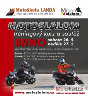 Motoslalom (motogymkhana) Brno