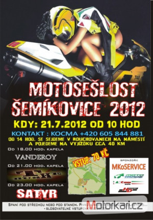 Motosešlost Šemíkovice 2012
