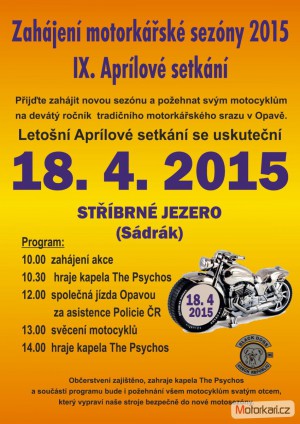 Zahájení Motosezony 2015 - 9. Aprílové setkání
