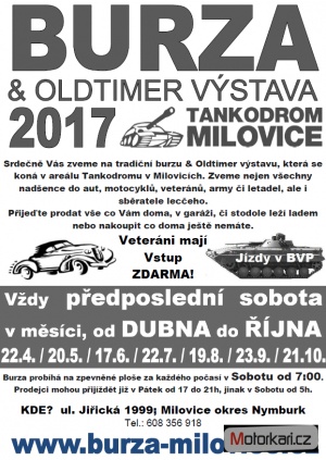 Burza & Oldtimer výstava tankodrom Milovice