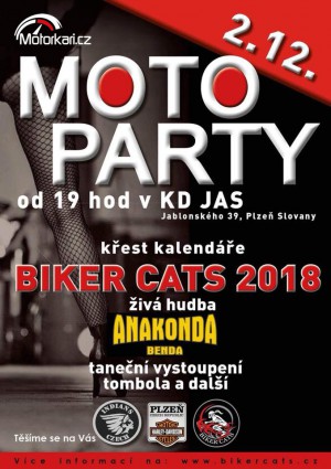 Moto Party - Křest kalendaře 2018
