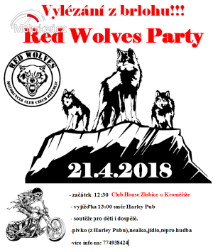 Vylézání z brlohů Red Wolves Party