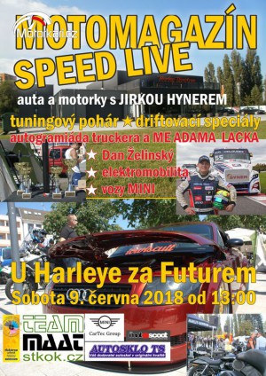 Motomagazín Speed Live aneb auta a motorky s Jirkou Hynerem
