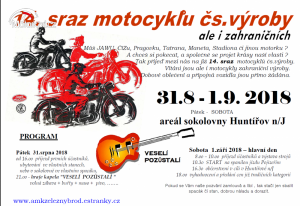 14.sraz motocyklů čs. výroby + zahraničních