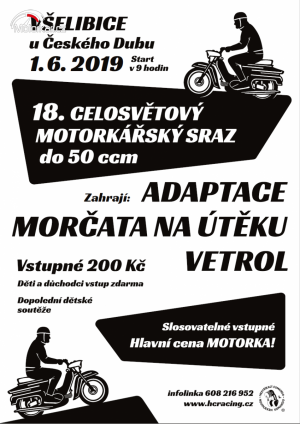 18. celosvĺtový motorkářský SRAZ DO 50 ccm - SRAZ fichtlů!