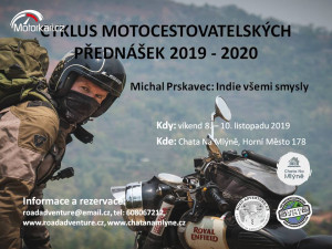 Cyklus Motocestovatelských přednášek 2019-2020