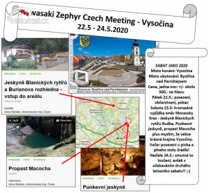 Kawasaki Zephyr Czech Meeting - Vysočina - 22.- 24.5.2020