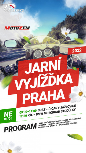 Jarní vyjížďka MotoZem 2022 - Praha