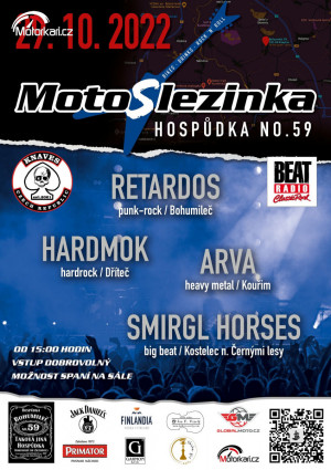 MotoSlezinka v Clubhouse Motoclubu Knaves a Punk-Rock-Crazy