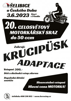 20. celosvětový motorkářský SRAZ DO 50 ccm - SRAZ fichtlů!