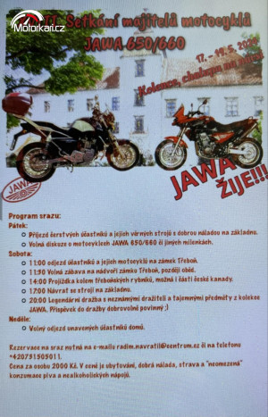 18. Setkání majitelů motocyklů Jawa 650/660 Třeboň