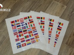 Vlajky států Evropy na moto kufry (arch)